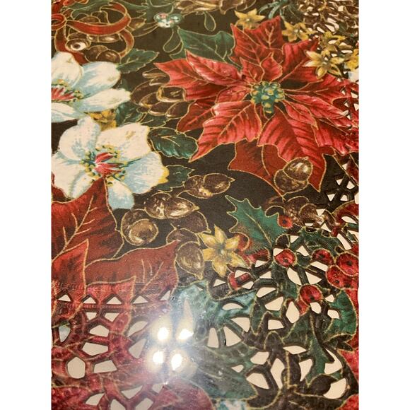 VTG 2 Packs 20 Handi-Foil 10" Christmas Dollies Poinsettia Made in USA 20 Total - Picture 5 of 5